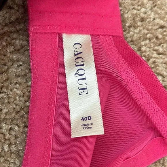 NWT Cacique Pink Lace Bra - Picture 12 of 14